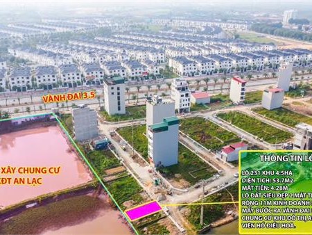 54m2 đất dịch vụ Vân Canh 4.5ha mặt đường 3.5 giá hơn 9 tỷ 