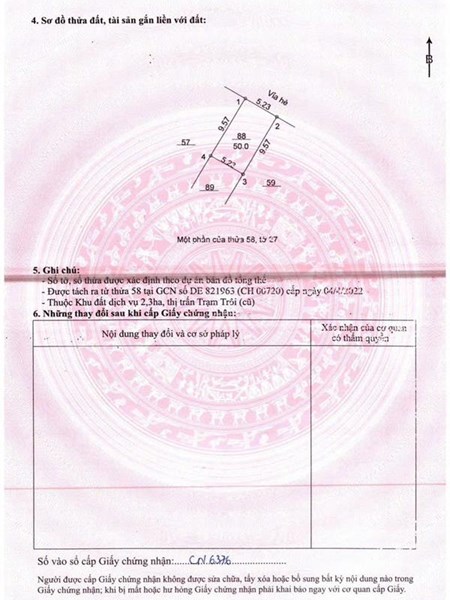 50m2 dịch vụ trạm trôi giá hơn 7 tỷ phân lô vỉa hè sát đường 32